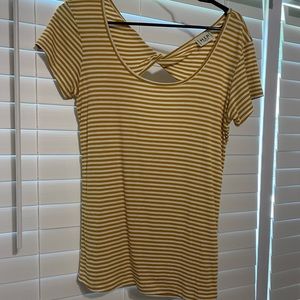 Yellow stripe top